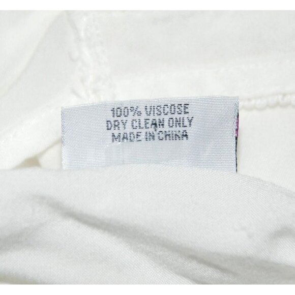 Bindya White Boho Top One Size Oversized Caftan Lace Pom Poms Tassels Viscose - Picture 10 of 11